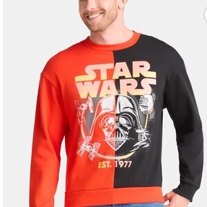 BRAND NEW Star Wars, Revenge of the Sith,  Split Graphic Sweatshirt, Size 2XL